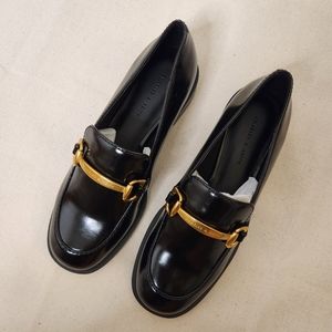 Charles & Keith, Metalic Accent Loafers, Black